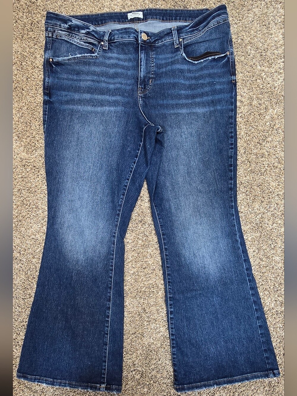 Maurices Everflex Bootcut Jeans Women's 22W Regular Stretch Dark Wash
